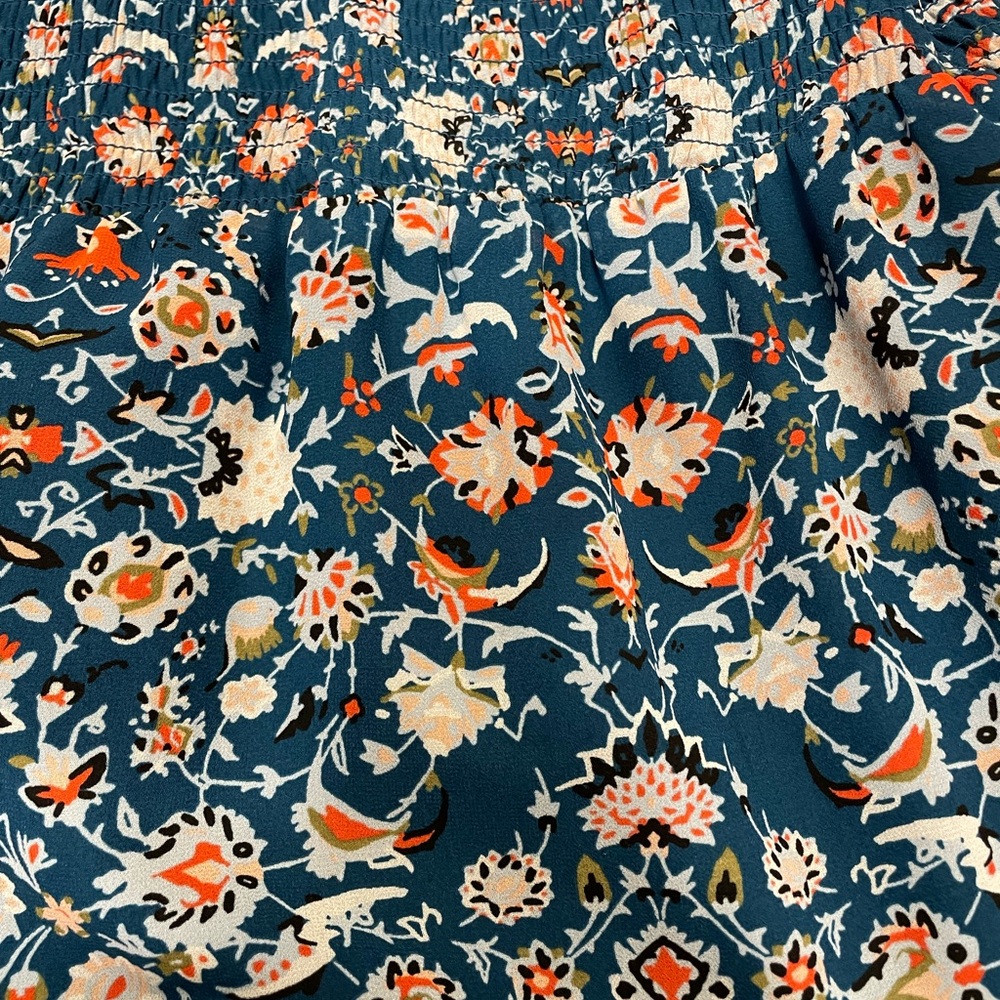 Vera Wang Dress Floral Princess Large Teal - Picture 10 of 13